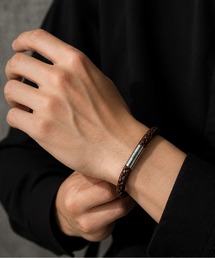 NOLITA LABORATORY（ノリータラボラトリー）の「【 NOLITA / ノリータ 】フェイクレザー 編み込みブレスレット / メンズ レディース ユニセックス シンプル モード  PUレザー ブラック ブラウン（ブレスレット）」