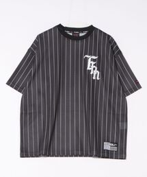 【FUBU】Mesh Stripe T-shirts/メッシュ/ストライプTシャツ/半袖/メンズ