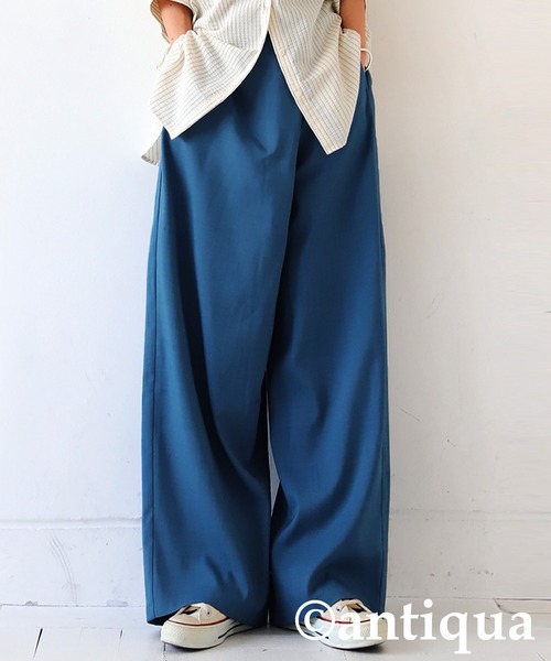 antiqua(アンティカ)の「クロスデザインパンツ(その他パンツ・レディース・グリーン/ホワイト系その他/パープル/ブルー/ブラック・LARGE/MEDIUM)」の5枚目の写真