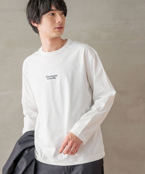 【関税込み】CHLOe NARDIN ブラウン グラフィックTシャツ Over the Border グラフィックプリントTEE / レタリングTシャツ