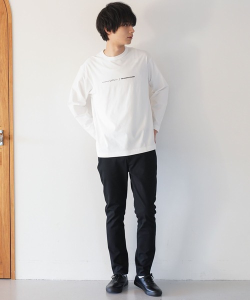 GLOBAL WORK(グローバルワーク)の「サラサラ快適DRYプリントT/長袖/147300(Tシャツ/カットソー・メンズ・ホワイト/ホワイト系その他6/ホワイト系その他7/ブラック・X-LARGE/SMALL/MEDIUM/LARGE)」の12枚目の写真