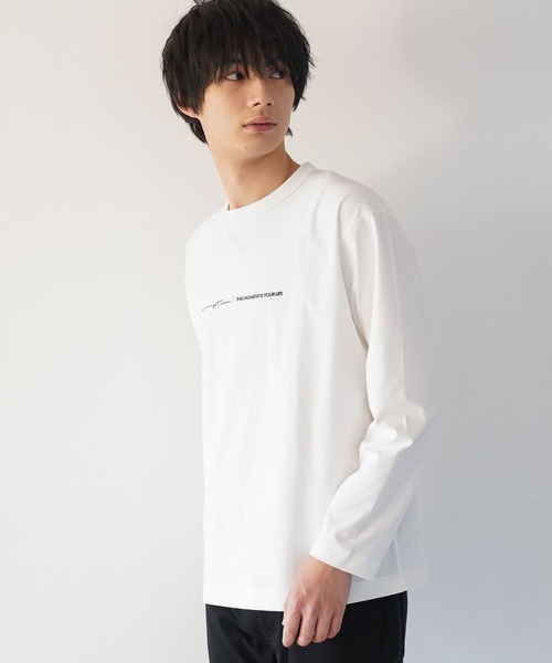 GLOBAL WORK(グローバルワーク)の「サラサラ快適DRYプリントT/長袖/147300(Tシャツ/カットソー・メンズ・ホワイト/ホワイト系その他6/ホワイト系その他7/ブラック・X-LARGE/SMALL/MEDIUM/LARGE)」の16枚目の写真