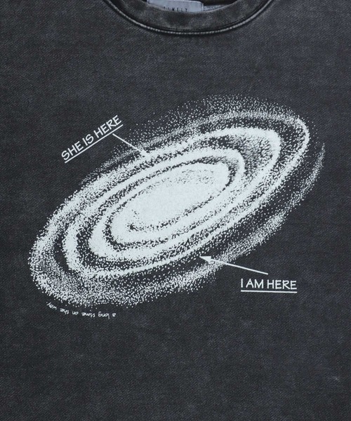 Salong hameu（サロン ハミュー）の「暗闇で光る蓄光プリント 月・宇宙裏起毛スウェットトレーナー メンズ レディース ユニセックス（スウェット・メンズ・ブラック系1/ブラック系2・M/L）」の21枚目の写真