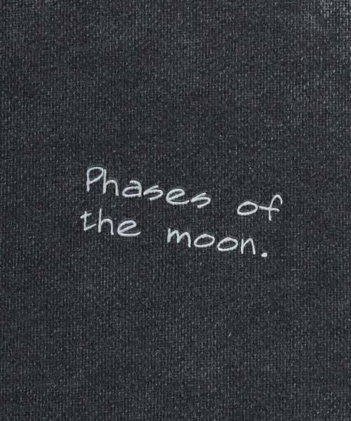 Salong hameu（サロン ハミュー）の「暗闇で光る蓄光プリント 月・宇宙裏起毛スウェットトレーナー メンズ レディース ユニセックス（スウェット・メンズ・ブラック系1/ブラック系2・M/L）」の17枚目の写真