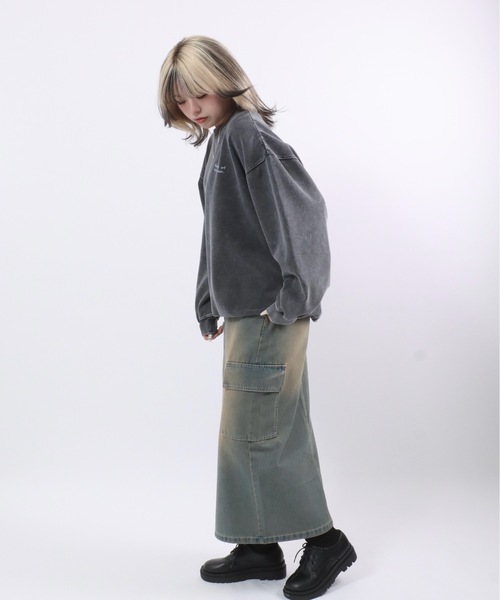 Salong hameu（サロン ハミュー）の「暗闇で光る蓄光プリント 月・宇宙裏起毛スウェットトレーナー メンズ レディース ユニセックス（スウェット・メンズ・ブラック系1/ブラック系2・M/L）」の8枚目の写真