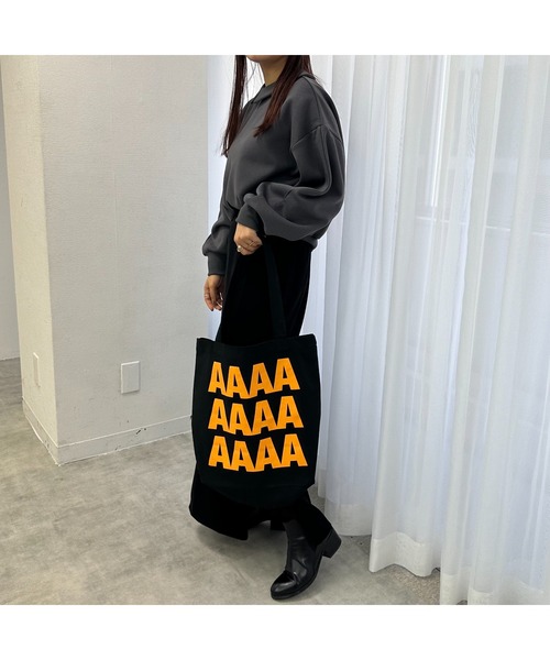 &. NOSTALGIA(アンドドットノスタルジア)の「【ZOZO限定】@tinda_fashionコラボ Aトートバッグ(トートバッグ・レディース・キナリ/グリーン/レッド/ブルー/ブラック/ピンク/ブラック×ブルー/ターコイズブルー/ブラック×レッド/オレンジ/パープル・FREE)」の18枚目の写真