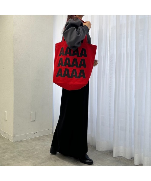 &. NOSTALGIA(アンドドットノスタルジア)の「【ZOZO限定】@tinda_fashionコラボ Aトートバッグ(トートバッグ・レディース・キナリ/グリーン/レッド/ブルー/ブラック/ピンク/ブラック×ブルー/ターコイズブルー/ブラック×レッド/オレンジ/パープル・FREE)」の20枚目の写真