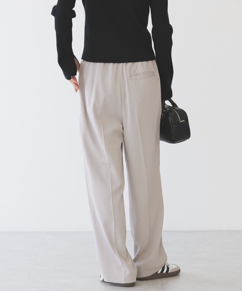 AMERICAN HOLIC(アメリカンホリック)の「ハイウエストスラックスパンツ(スラックス・レディース・ピンク/ブラック/チャコール/グレイッシュベージュ・マルチサイズ)」の19枚目の写真