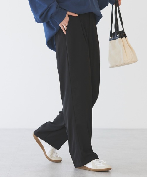 AMERICAN HOLIC(アメリカンホリック)の「ハイウエストスラックスパンツ(スラックス・レディース・ピンク/ブラック/チャコール/グレイッシュベージュ・マルチサイズ)」の7枚目の写真