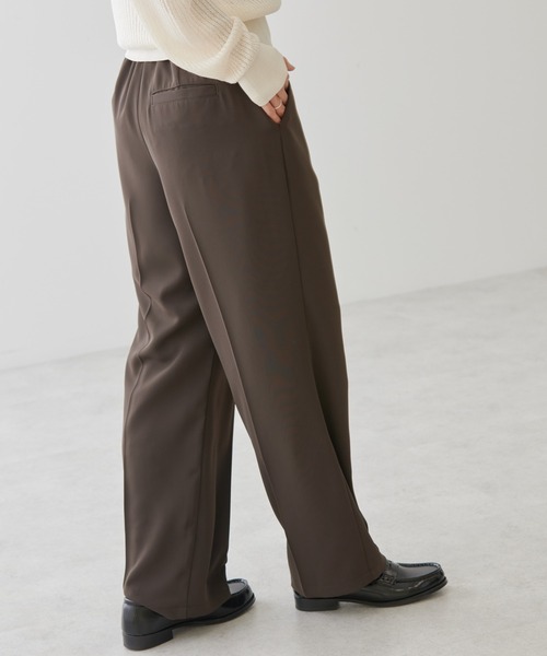 AMERICAN HOLIC(アメリカンホリック)の「ハイウエストスラックスパンツ(スラックス・レディース・ピンク/ブラック/チャコール/グレイッシュベージュ・マルチサイズ)」の22枚目の写真