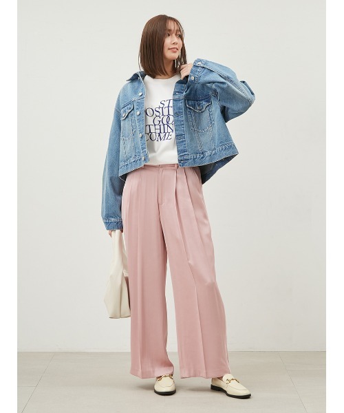 Mila Owen（ミラオーウェン）の「グラフィックロンT【手洗い可能】（Tシャツ/カットソー・レディース・レッド/ピンク/ブルー・FREE）」の14枚目の写真