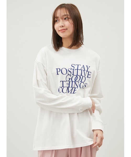 Mila Owen（ミラオーウェン）の「グラフィックロンT【手洗い可能】（Tシャツ/カットソー・レディース・レッド/ピンク/ブルー・FREE）」の21枚目の写真