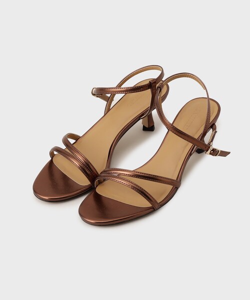 UNTITLED（アンタイトル）の「シャイニーナローサンダル（サンダル・レディース・ゴールド/ブロンズ・25/30/35/40/45）」の2枚目の写真