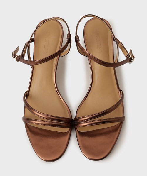 UNTITLED（アンタイトル）の「シャイニーナローサンダル（サンダル・レディース・ゴールド/ブロンズ・25/30/35/40/45）」の5枚目の写真