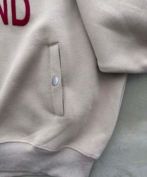 SHAGGIE（シャギー）の「フロックプリントルーズオーバーパーカー（パーカー・レディース・チャコールグレー/ベージュ/ホワイト/ピンク・FREE）」の22枚目の写真