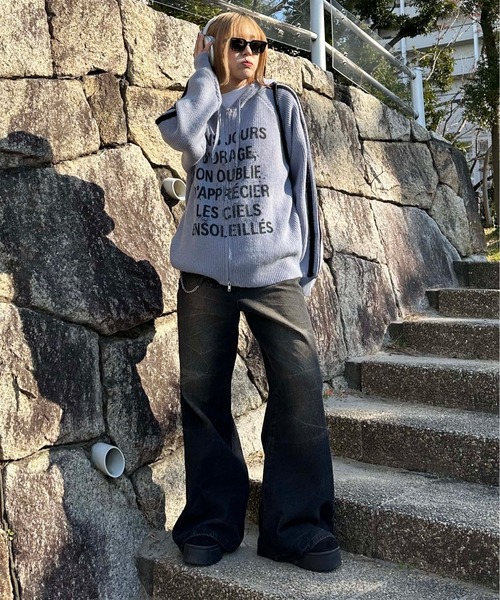 sedacle(セダクル)の「ヴィンテージライクワイドフレアデニム(デニムパンツ・メンズ・インディゴブルー/ブラック/ライトブルー・MEDIUM/SMALL/LARGE)」の13枚目の写真