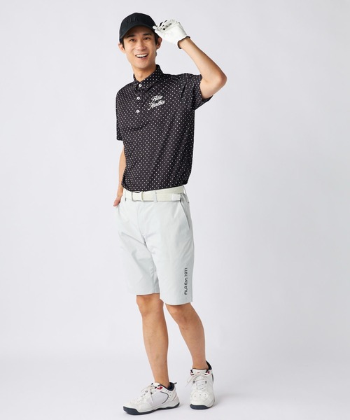 FILA GOLF（フィラゴルフ ）の「ドット総柄半袖ポロシャツ（ポロシャツ・メンズ・ブラック/ターコイズブルー/ホワイト/ネイビー・MEDIUM/LARGE/X-LARGE/XX-LARGE）」の12枚目の写真
