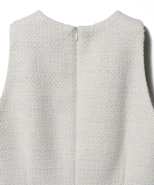 ESTNATION（エストネーション）の「ESTNATION / ミックスツイードワンピース（ワンピース・レディース・アイボリー・36/38）」の3枚目の写真