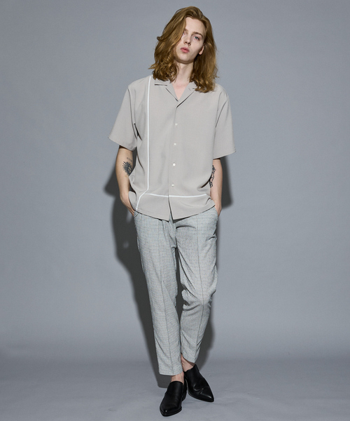 5351 POUR LES HOMMES（ゴーサンゴーイチプールオム）の「Lライン オープンカラー 半袖シャツ（シャツ/ブラウス・メンズ・ホワイト/ライトグレー/ブラック・44/46/48/50）」の16枚目の写真