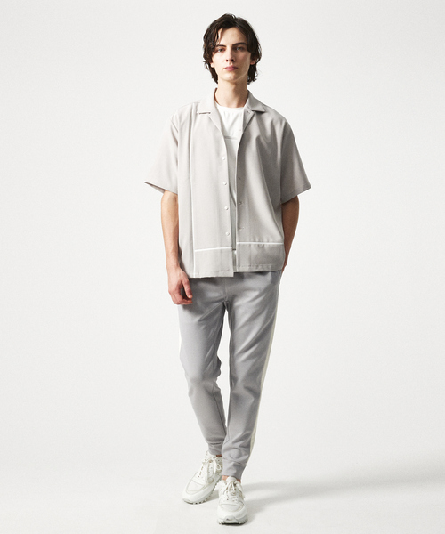 5351 POUR LES HOMMES（ゴーサンゴーイチプールオム）の「Lライン オープンカラー 半袖シャツ（シャツ/ブラウス・メンズ・ホワイト/ライトグレー/ブラック・44/46/48/50）」の17枚目の写真