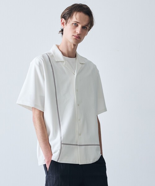 5351 POUR LES HOMMES（ゴーサンゴーイチプールオム）の「Lライン オープンカラー 半袖シャツ（シャツ/ブラウス・メンズ・ホワイト/ライトグレー/ブラック・44/46/48/50）」の22枚目の写真