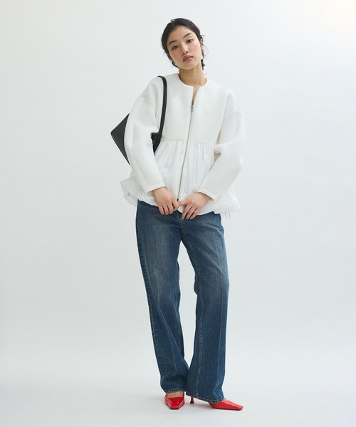 ADAM ET ROPE'（アダムエロペ）の「【サステナブル】ワンハンドルミニバッグ（ハンドバッグ・レディース・ブラック/クリーム・FREE）」の8枚目の写真