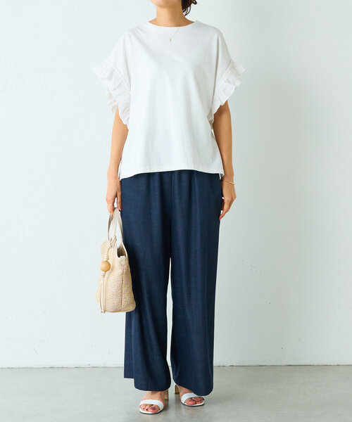 BEARDSLEY フリルスリーブTee フリルスリーブTee（Tシャツ/カットソー）｜BEARDSLEY