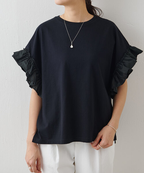 フリルスリーブTee（Tシャツ/カットソー）｜BEARDSLEY