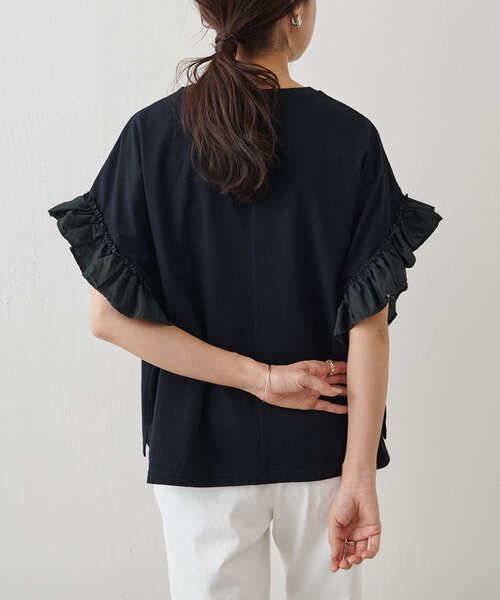 BEARDSLEY フリルスリーブTee フリルスリーブTee（Tシャツ/カットソー）｜BEARDSLEY