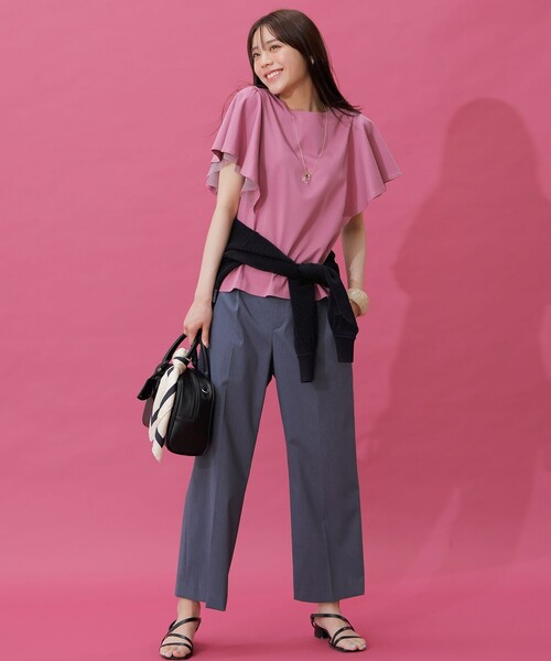 セール】【洗える】メッシュニット ブルゾン（ブルゾン）｜any