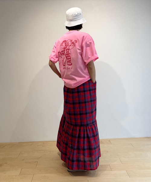 HOLIDAY(ホリデイ)の「SUPER FINE DRY S/S T-SHIRT (CLOWN) スーパーファインドライショートスリーブTシャツ (クラウン)(Tシャツ/カットソー・レディース・ピンク/ホワイト・M/XL)」の12枚目の写真