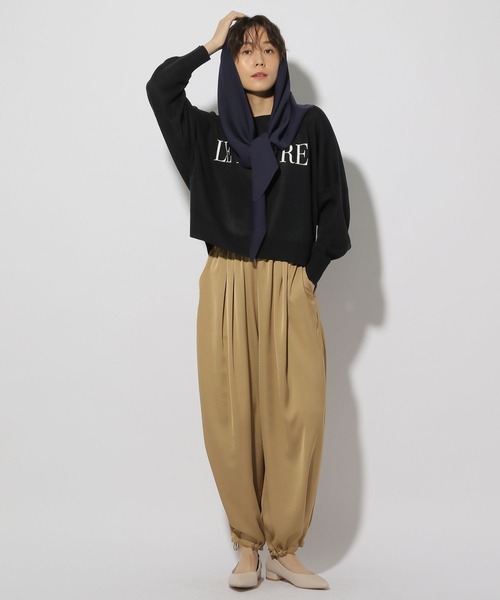 Elura（エルーラ）の「シルクライクカーブパンツ＜低身長サイズあり＞/320163（その他パンツ・レディース・ブラウン系その他2/ネイビー・FREE/FREE(S)）」の21枚目の写真