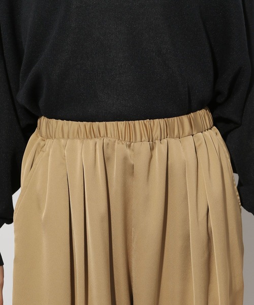 Elura（エルーラ）の「シルクライクカーブパンツ＜低身長サイズあり＞/320163（その他パンツ・レディース・ブラウン系その他2/ネイビー・FREE/FREE(S)）」の11枚目の写真