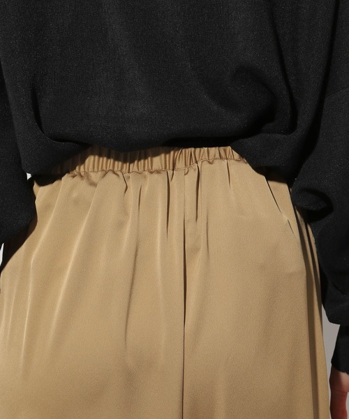 Elura（エルーラ）の「シルクライクカーブパンツ＜低身長サイズあり＞/320163（その他パンツ・レディース・ブラウン系その他2/ネイビー・FREE/FREE(S)）」の14枚目の写真