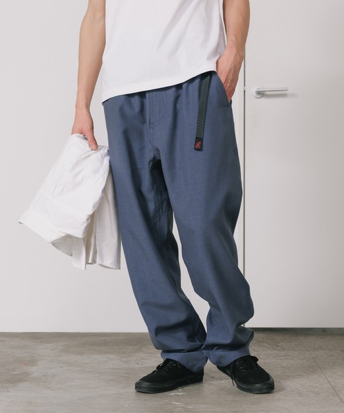 Gramicci（グラミチ）の「Gramicci/グラミチ LINEN BLEND EASY TAPERED PANT イージーテーパードパンツ（スラックス・メンズ・カーキ/ブルー/ベージュ/ブラック・XL/L/M/S）」の4枚目の写真