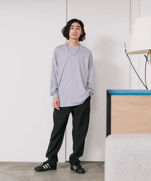 Gramicci（グラミチ）の「Gramicci/グラミチ LINEN BLEND EASY TAPERED PANT イージーテーパードパンツ（スラックス・メンズ・カーキ/ブルー/ベージュ/ブラック・XL/L/M/S）」の7枚目の写真