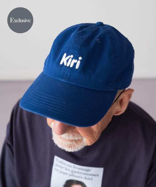 URBAN RESEARCH(アーバンリサーチ)の「『別注』Kiri×Wide Dad Logo Cap(キャップ・メンズ・ホワイト/ネイビー・FREE)」の2枚目の写真