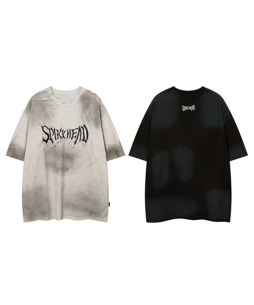 Ressaca（レサーカ）の「オーバーサイズダメージ刺繍ロゴTシャツ（Tシャツ/カットソー・メンズ・ブラック/ライトグレー・M/L/XL）」の9枚目の写真