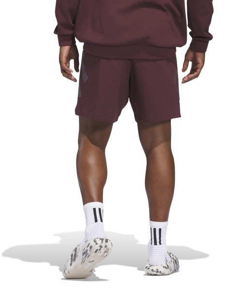 adidas(アディダス)の「adidas BASKETBALL SPACER SHORT(アディダス バスケットボール スペーサーショーツ(ジェンダーニュートラル))(その他パンツ・メンズ・レッド系/ベージュ系・LARGE/MEDIUM/X-LARGE)」の6枚目の写真