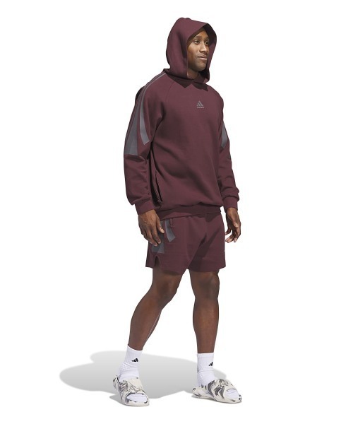 adidas(アディダス)の「adidas BASKETBALL SPACER SHORT(アディダス バスケットボール スペーサーショーツ(ジェンダーニュートラル))(その他パンツ・メンズ・レッド系/ベージュ系・LARGE/MEDIUM/X-LARGE)」の8枚目の写真