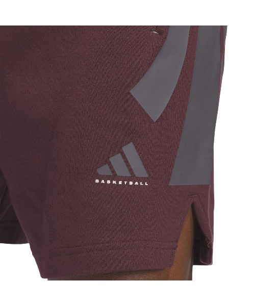 adidas(アディダス)の「adidas BASKETBALL SPACER SHORT(アディダス バスケットボール スペーサーショーツ(ジェンダーニュートラル))(その他パンツ・メンズ・レッド系/ベージュ系・LARGE/MEDIUM/X-LARGE)」の9枚目の写真
