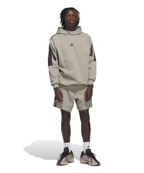 adidas(アディダス)の「adidas BASKETBALL SPACER SHORT(アディダス バスケットボール スペーサーショーツ(ジェンダーニュートラル))(その他パンツ・メンズ・レッド系/ベージュ系・LARGE/MEDIUM/X-LARGE)」の16枚目の写真
