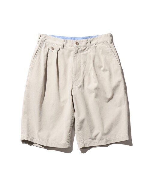 BEAMS PLUS(ビームスプラス)の「バイオ ウォッシュ 2プリーツ ツイル ショーツ(その他パンツ・メンズ・サックスブルー/オフホワイト・M/L)」の7枚目の写真