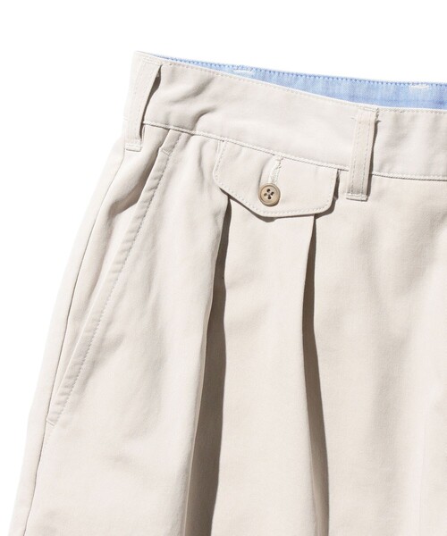 BEAMS PLUS(ビームスプラス)の「バイオ ウォッシュ 2プリーツ ツイル ショーツ(その他パンツ・メンズ・サックスブルー/オフホワイト・M/L)」の8枚目の写真