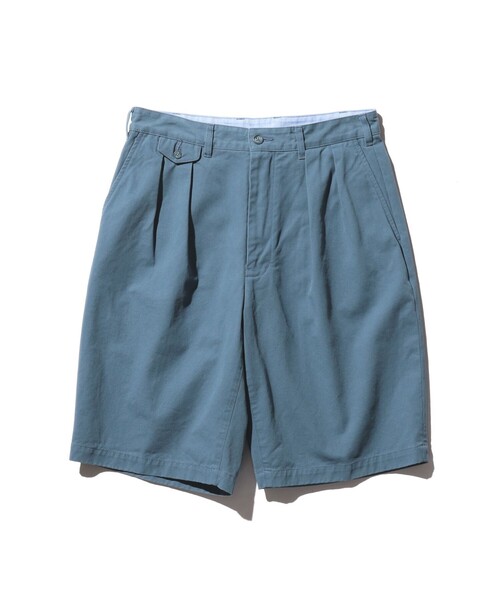 BEAMS PLUS(ビームスプラス)の「バイオ ウォッシュ 2プリーツ ツイル ショーツ(その他パンツ・メンズ・サックスブルー/オフホワイト・M/L)」の21枚目の写真