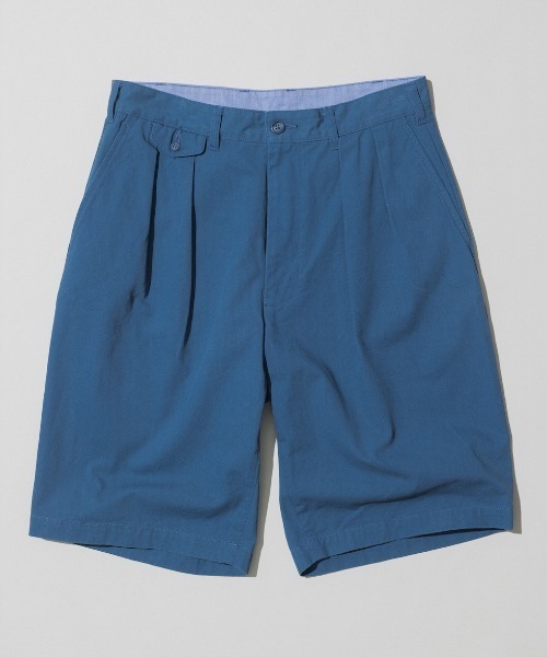 BEAMS PLUS(ビームスプラス)の「バイオ ウォッシュ 2プリーツ ツイル ショーツ(その他パンツ・メンズ・サックスブルー/オフホワイト・M/L)」の1枚目の写真
