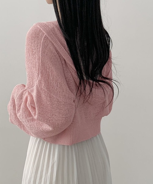 エムズグレイシー／きれいな桜ピンク❁︎長袖ボレロカーディガン ショート丈 エムズグレイシー／きれいな桜ピンク❁︎長袖ボレロカーディガン