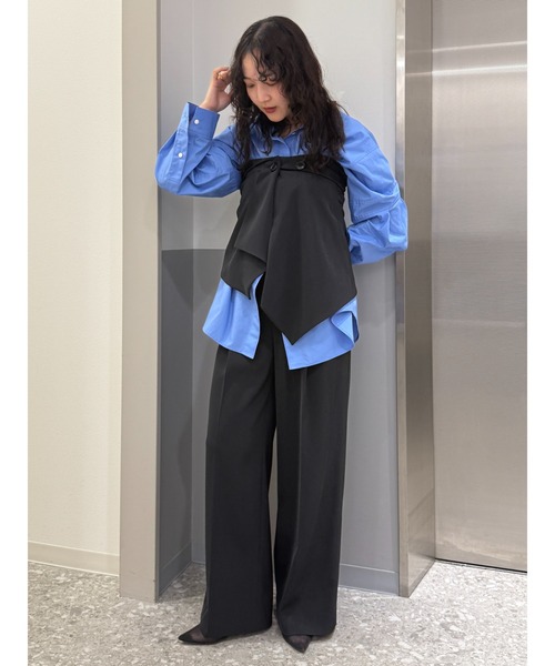 CIS.（シス）の「CIS． リネンルックパンツ＆コルセット ウォッシャブル ストレッチ（その他パンツ・レディース・オリーブ系/ブラック系・34(5号)/36(7号)/38(9号)/40(11号)）」の11枚目の写真