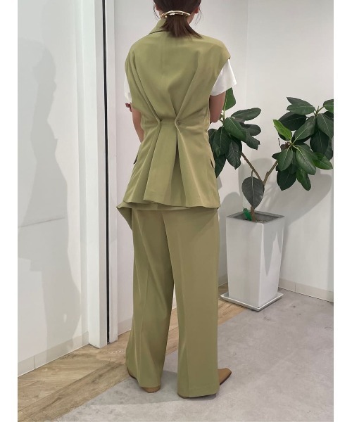 CIS.（シス）の「CIS． リネンルックパンツ＆コルセット ウォッシャブル ストレッチ（その他パンツ・レディース・オリーブ系/ブラック系・34(5号)/36(7号)/38(9号)/40(11号)）」の20枚目の写真