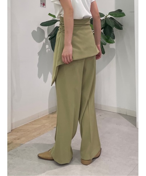 CIS.（シス）の「CIS． リネンルックパンツ＆コルセット ウォッシャブル ストレッチ（その他パンツ・レディース・オリーブ系/ブラック系・34(5号)/36(7号)/38(9号)/40(11号)）」の21枚目の写真